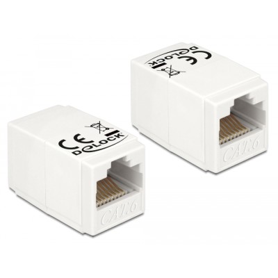 Delock Adapter RJ45 jack  RJ45 jack Cat.6 UTP compact
