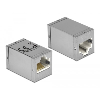 Delock Adapter RJ45 jack  RJ45 jack Cat.6 STP compact