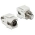 Delock Keystone Module IEC female  F female white