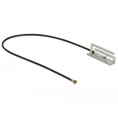 Delock WLAN 802.11 ac/ax/a/h/b/g/n Antenna I-PEX Inc., MHF® 4L plug 1.6 dBi 1.13 12 cm PIFA internal 2