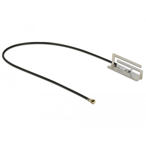 Delock WLAN 802.11 ac/ax/a/h/b/g/n Antenna MHF® 4L plug 1.6 dBi 1.13 12 cm PIFA internal