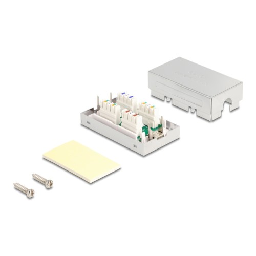 Delock Junction Box for network cable Cat.6A LSA STP