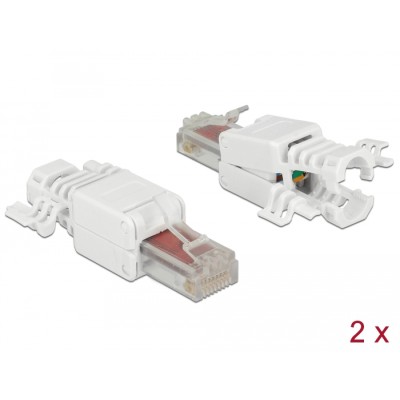 Delock RJ45 plug Cat.6 UTP toolfree 2 pieces
