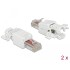 Delock RJ45 plug Cat.6 UTP toolfree 2 pieces