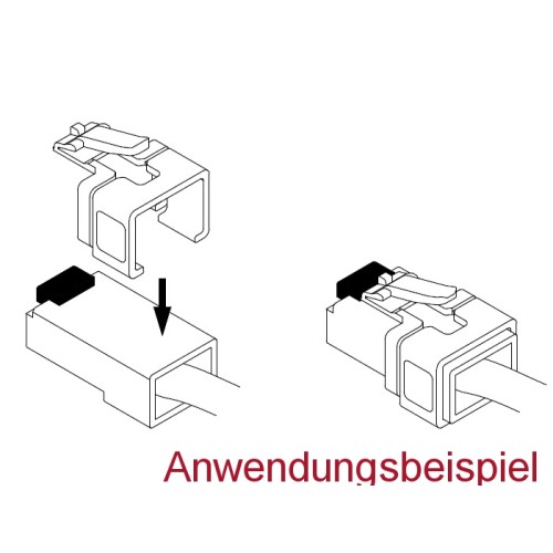 Delock RJ45 Repair Clip 40 Pieces Set 1 (red, blue, green, yellow)