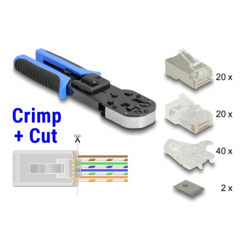 Delock RJ45 Crimp+Cut Toolkit