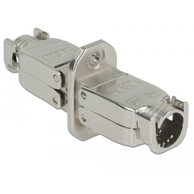 Delock Coupler for network cable Cat.6A STP toolfree for installation