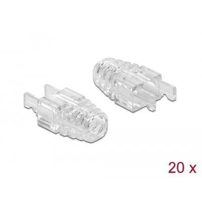 Delock Strain Relief Boot for RJ45 Crimp+Cut+Curve plug 20 pieces 2