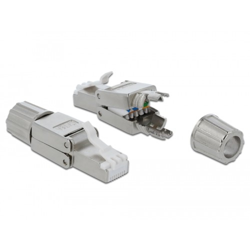 Delock RJ45 plug Cat.6A STP toolfree