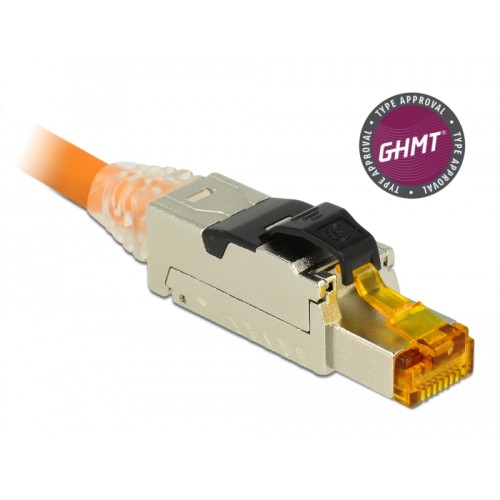 Delock RJ45 Plug field assembly Cat.8.1 metal