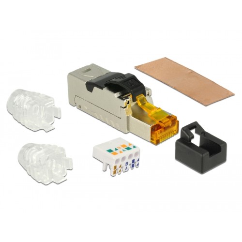 Delock RJ45 Plug field assembly Cat.8.1 metal