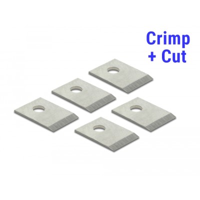RJ45 Crimp+Cut Blade Set 5 pieces for Delock 86450