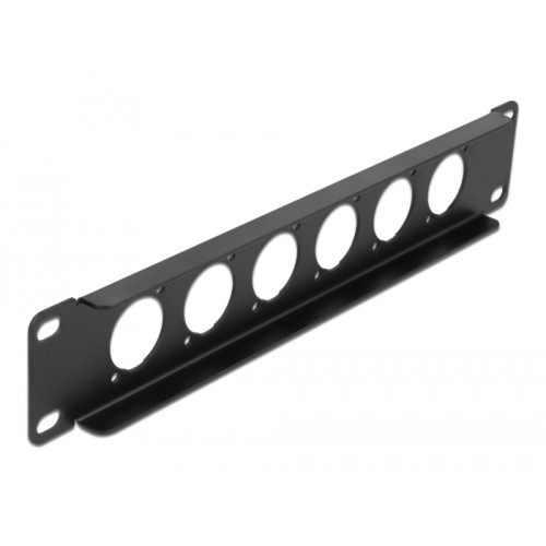 Delock 10″ D-Type Patch Panel 6 Port black