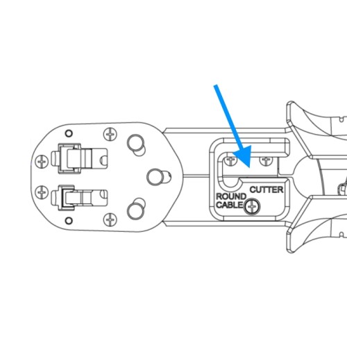 RJ45 Crimp+Cut Blade Set 2 pieces for Delock 86450