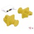 Delock Dust Cover for RJ45 jack 10 pieces yellow