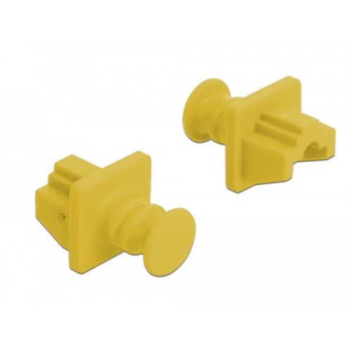 Delock Dust Cover for RJ45 jack 10 pieces yellow