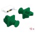 Delock Dust Cover for RJ45 jack 10 pieces green