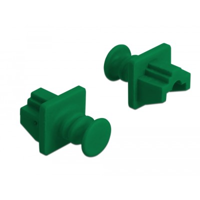 Delock Dust Cover for RJ45 jack 10 pieces green 2