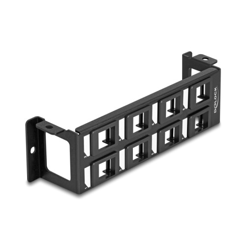 Delock Keystone Mounting Panel 8 Port surface mount vertical