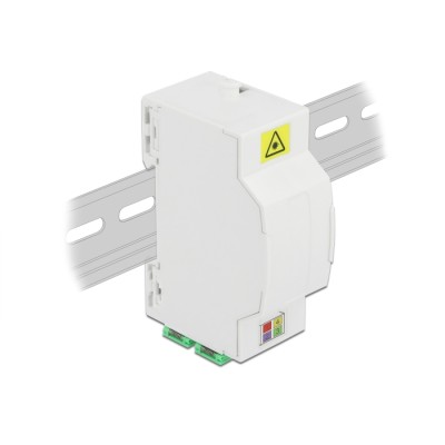 Delock Optical Fiber Connection Box for DIN Rail 4 x SC Simplex or LC Duplex