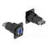 Delock D-Type Module USB 5 Gbps Type-A female to Type-B female