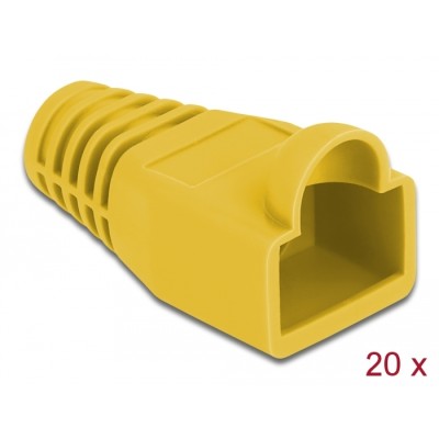 Delock Strain relief for RJ45 plug yellow 20 pieces