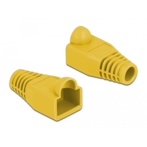 Delock Strain relief for RJ45 plug yellow 20 pieces