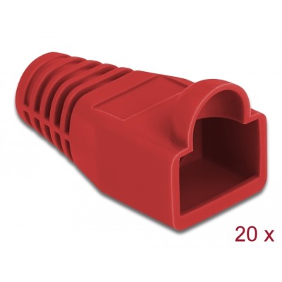 Delock Strain relief for RJ45 plug red 20 pieces