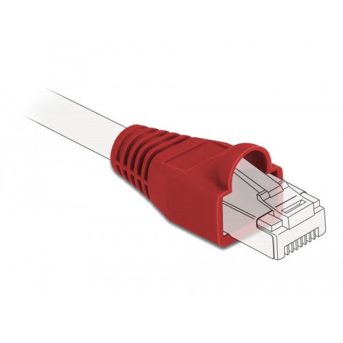 Delock Strain relief for RJ45 plug red 20 pieces