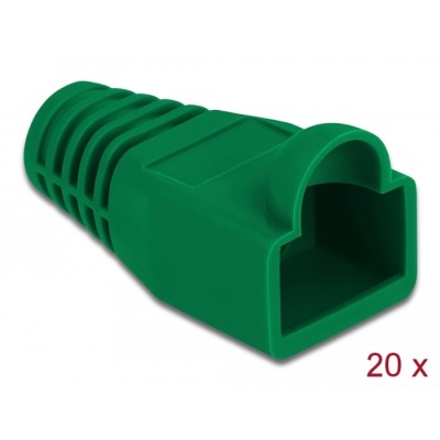 Delock Strain relief for RJ45 plug green 20 pieces