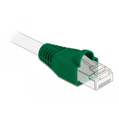 Delock Strain relief for RJ45 plug green 20 pieces
