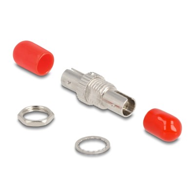 Delock Optical Fiber Coupler ST Simplex female to ST Simplex female metal