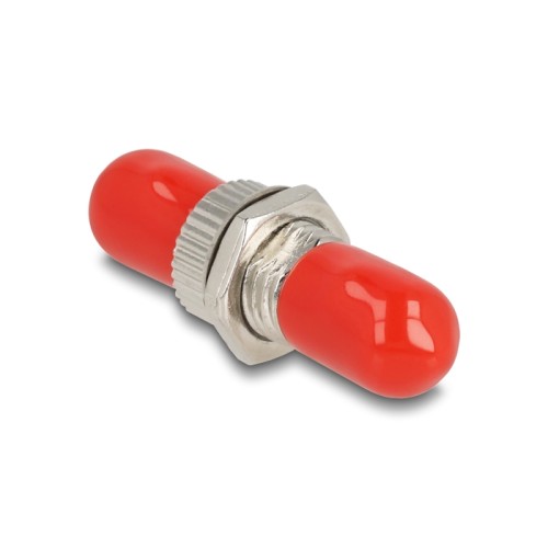 Delock Optical Fiber Coupler ST Simplex female to ST Simplex female metal