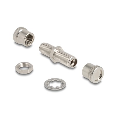 Delock Optical Fiber Coupler SMA 905 Simplex female to SMA 905 Simplex female metal