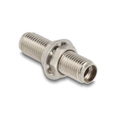 Delock Optical Fiber Coupler SMA 905 Simplex female to SMA 905 Simplex female metal 2