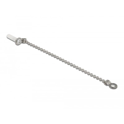 Delock Fiber optic dust cap with chain for LC plug white 2