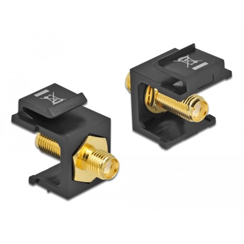 Delock Keystone Module SMA female  SMA female black