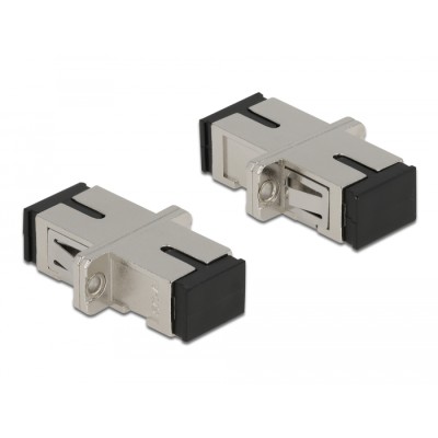 Delock Optical Fiber Coupler SC Simplex female to SC Simplex female Single-mode metal 2