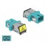 Delock Optical Fiber Coupler with laser protection flip SC Simplex female to SC Simplex female Multi-mode aqua
