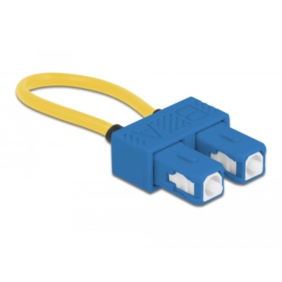 Delock Optical Fiber loopback Adapter SC / UPC singlemode blue 2