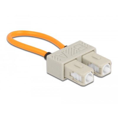 Delock Optical Fiber loopback Adapter SC / OM1 Multi-mode beige 2