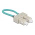 Delock Optical Fiber loopback Adapter SC / OM3 Multi-mode beige