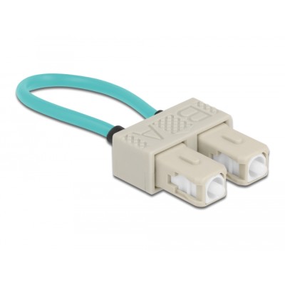 Delock Optical Fiber loopback Adapter SC / OM3 Multi-mode beige 2
