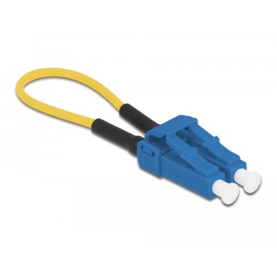 Delock Optical Fiber loopback Adapter LC / UPC singlemode blue