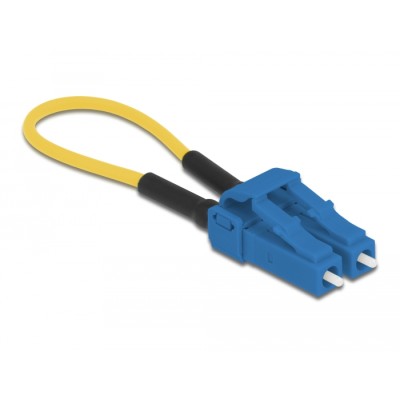 Delock Optical Fiber loopback Adapter LC / UPC singlemode blue 2