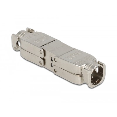 Delock Coupler for network cable Cat.6A STP toolfree