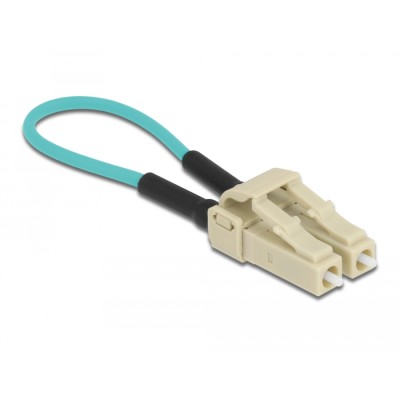 Delock Optical Fiber loopback Adapter LC / OM3 Multi-mode beige 2