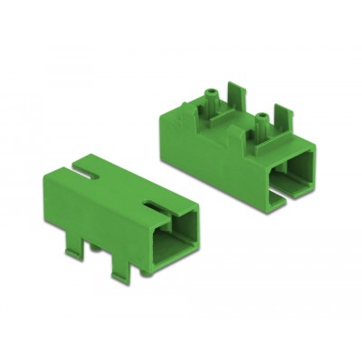 Delock Optic Fiber Coupler for PCB SC Simplex female to SC Simplex female Single-mode green 2