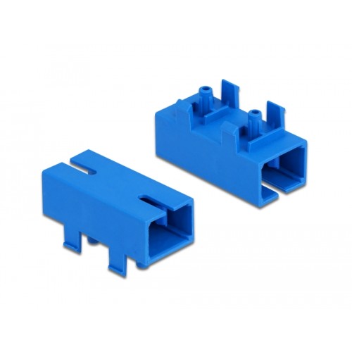 Delock Optic Fiber Coupler for PCB SC Simplex female to SC Simplex female Single-mode blue