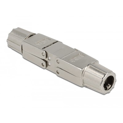 Delock Coupler for network cable Cat.6A STP toolfree